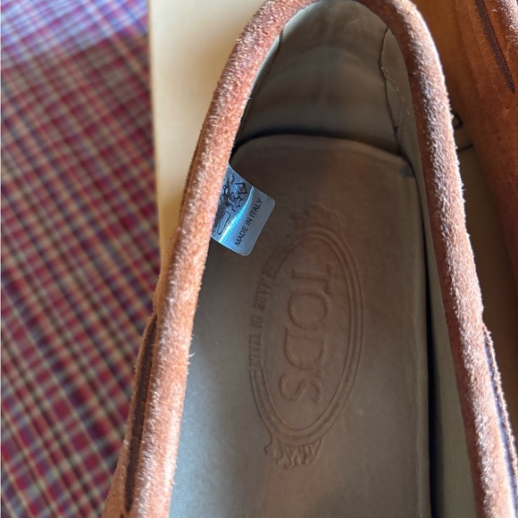 Tod’s Moccasin Suede Orange preowned size 7.5eu (fits 8-8.5us) - Picture 8 of 10